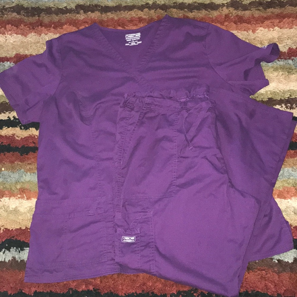 Women's Cherokee scrub set.
